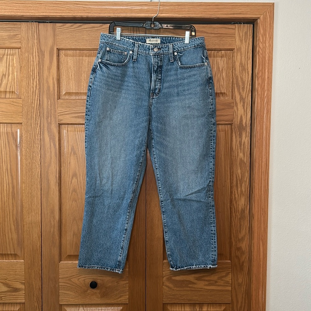 Madewell curvy perfect vintage straight jean 31p